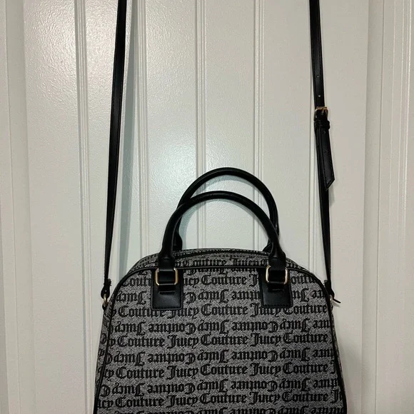 Juicy Couture Black Beige Fashionista Bowler, NWT - Picture 11 of 15